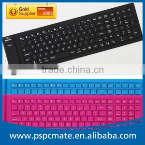 High Quality 107keys Waterproof Flexible Silicon Soft Bluetooth 3.0 Keyboard for Different Country thumbnail-5