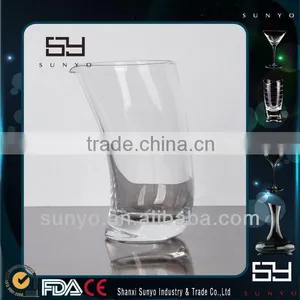 Half Moon Pose Handmade Transparent Glass Pitcher thumbnail-1