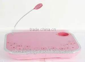 2016 High Quality Movable Laptop Desk With Cup Pink Color Wholesale Price thumbnail-1