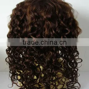 2013 Cheap Hair Hot Beauty Virgin Brazilian Hair Full Lace Wig Made in China thumbnail-3