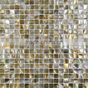 2016 Precious Natural Brown Lip Sea Mother of Pearl Mosaic Tile,bathroom Tile,backsplash Tile thumbnail-1