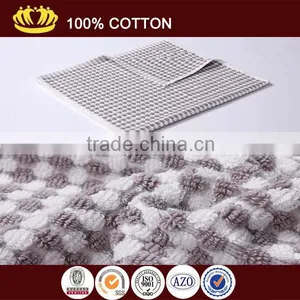 100% Cotton Light Dark Color Yan Dyed Grid Jacquard Luxury Face Towel thumbnail-1