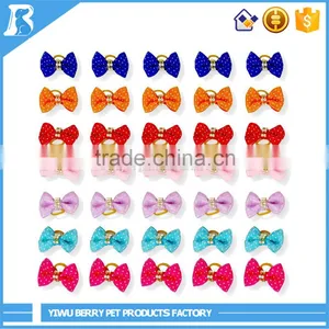 Mixed Colors Plain Dog Pet Cat Puppy Hair Bows,bridal Hair Accessories,Dog Hair Bows thumbnail-1
