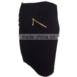 Fancy Girls Zipper Skirt With Fur Women Latest Dress Designs thumbnail-2