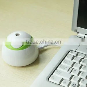 White and Green and Cheap and Safe Mini Usb Humidifier thumbnail-5