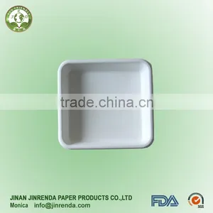 Disposable Russia Square Plate With Sugarcane or Wheat Straw Pulp thumbnail-1