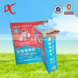 Tile Glue Packing Kraft Paper Valve Bag 20kg thumbnail-1