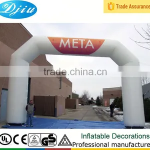 DJ-GM-27 White Inflatable Arch Wedding Invitation Could Pringting Name Support thumbnail-1