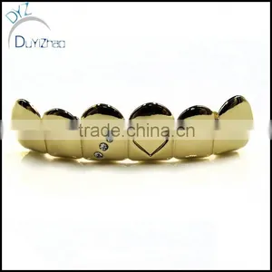 Bling Hip Hop Brass Mouth Teeth Grillz thumbnail-1