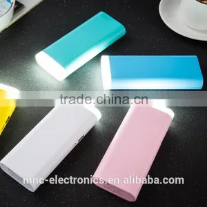 High Capacity Colorful 12000mAh Reading Led Lighting Custom Logo Printing Mobile Portable Power Bank Charger thumbnail-1