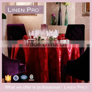 LinenPro 108 Inch Round Tablecloth for Party thumbnail-2