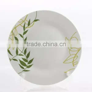 Silver Rim Dinner Plate for Hotel Super White Porcelain Dinner Plate thumbnail-4