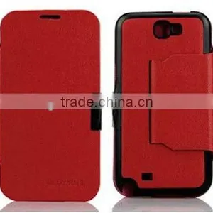 Wallet Leather Case For Samsung Galaxy Note2 thumbnail-1