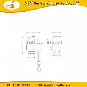 China Factory Plastic Retractable Anti-theft Pull Box With Steel Cable,Anti-Theft Pull Box With Loop End thumbnail-3
