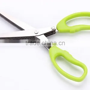 Stainless Steel Kitchen Scissor Chopped Green Onion Scissor Many Layer Paper Shredding Scissors thumbnail-5