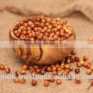 Olive Wood Round Beads thumbnail-1