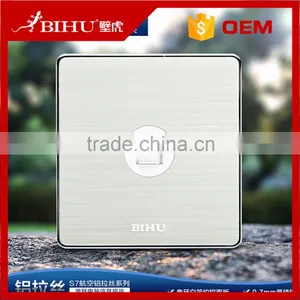 New Design Brushed Aluminium Panel Data Rj45 Ports Wall Socket Face Plate thumbnail-3