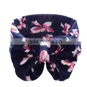 Kids Baby Girls Toddler Cotton Bowknot Headband Hair Band Headwear Accessories thumbnail-6