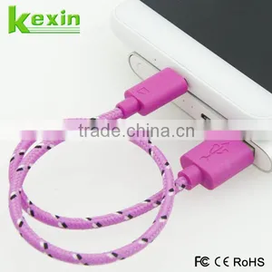 Best Price USB Charging Cable ,Colorful Micro Braided USB Cable for Android Samsung thumbnail-2