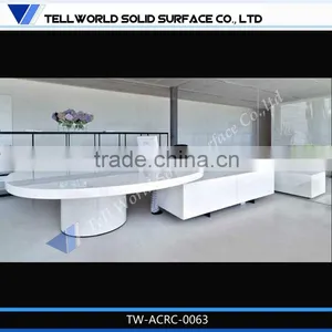 Solid Surface Reception Desk/Office Furniture/Front Table thumbnail-1