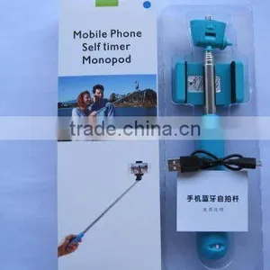 New Handled Bluetooth Monopod Holder Selfie Stick With Big Clip Can Bear 3.5KG thumbnail-1