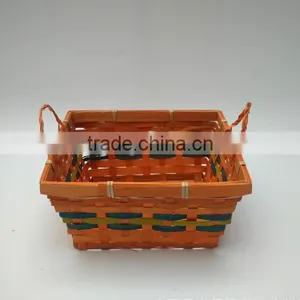 Colorful Bamboo Storage Basket thumbnail-6