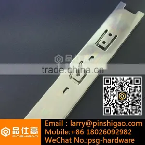 45mm Width 3 Fold Full Extension Telescopic Drawer Slide thumbnail-2