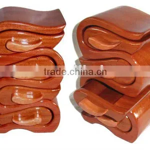 Engagement Wooden Jewel Ring Box thumbnail-1
