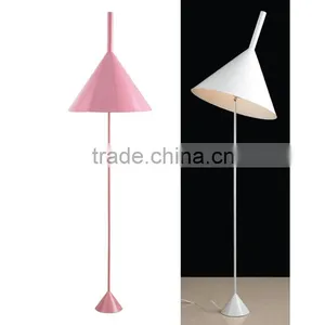 White /pink Flower Bamboo Hat Lights ; Iron Floor Lamp; Room Decoration Light thumbnail-1