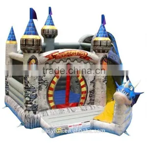 High Quality With Cheap Price 6M*8M*6M Dragon Inflatable Bouncer With Slide,inflatable Castle, Bounce House thumbnail-2
