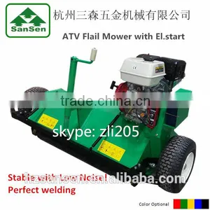CE Flail Mower Tow-behind Quad ATV, Gasoline ATV Mower With 13hp Briggs&stratton Engine Working Width 1200mm thumbnail-3
