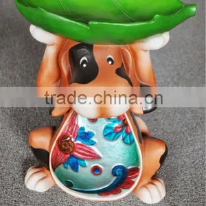 Solar Dog Bird Bath thumbnail-1