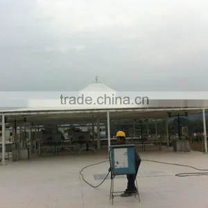PVC Tensile Fabric Architecture Canopy for Various Sewage Pool With High Strength Tension Roof System in Typhoon Area thumbnail-5