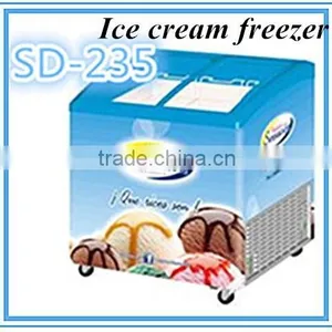 235L 325L Commercial Display Freezer Glass Door Chest Freezer thumbnail-2