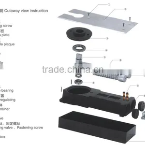 Door Closer Floor Hinge Spring Floor Home Portable Spring Floor thumbnail-2