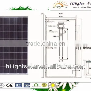 2016 Best Poly 175watt Top Solar Panel With Tuv Iec Ce Cec Iso Inmetro thumbnail-1