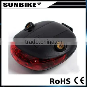 Modern Red Blue 5 Led 2 Laser Mountain Bike Lamp Cycling Safety Waterproof Rear Laser Bicycle Light thumbnail-5