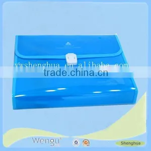 2015 New Design Hot Sale PP Document Bags/ Blue Simple pp File Case thumbnail-1