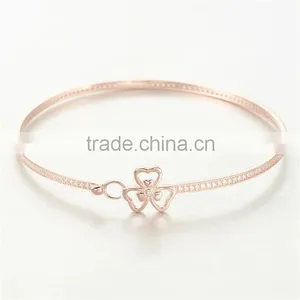 Latest Design Daily Wear Bangle Simple Gold Bangle Bracelet Clover Designs PB001A thumbnail-4