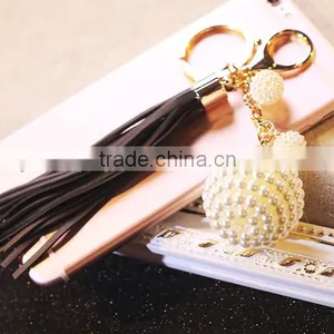 DIY Jewelry Making Mix Wild Fashion Pearl Rhinestone Leather Tassel Keychain Lovely Lady Bag Buckle Gift Pendant Ornaments thumbnail-3