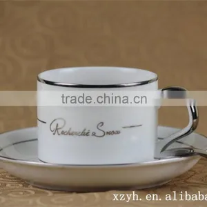 Ceramic Coffee Cup and Saucer Set thumbnail-1