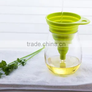 4 Colors Gel Practical Bar Tools Small Collapsible Foldable Silicone Funnel thumbnail-5