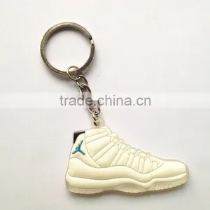 Shoes Shaped Custom PVC Key Chain Wholesale Metal Rubber Funny Key Ring thumbnail-1