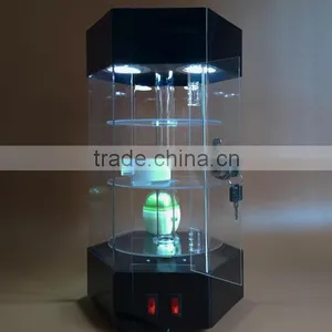 Durable Articles Promotion Bespoke Top Level Acrylic Modern Display With LED Lock thumbnail-1