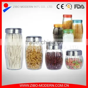 Best Selling Food Glass Container Candy Jars Clear Glass Cookie Jar thumbnail-1