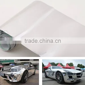 6'' * 60'' Chrome Mirror Silver Vinyl Wrap Sticker Decal Film Sheet Self-adhesive Air Bubble Free thumbnail-1
