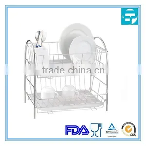 2-tier Iron Kitchen Dish Drying Rack thumbnail-2