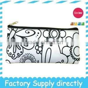 DIY Drawing Pencil Bag With 4pcs Small Markers- Canvas Painting thumbnail-3