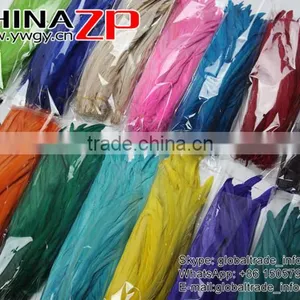 Top Supplier ZPDECOR Bulk Sale 35-40cm Length Good Mix Colors Fully Dyed Roosters Chicken Feathers for Decoration thumbnail-3