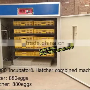 New Type 880 Chicken Incubator With CE,setter&hatcher Combined Egg Incubator From Lydia thumbnail-2